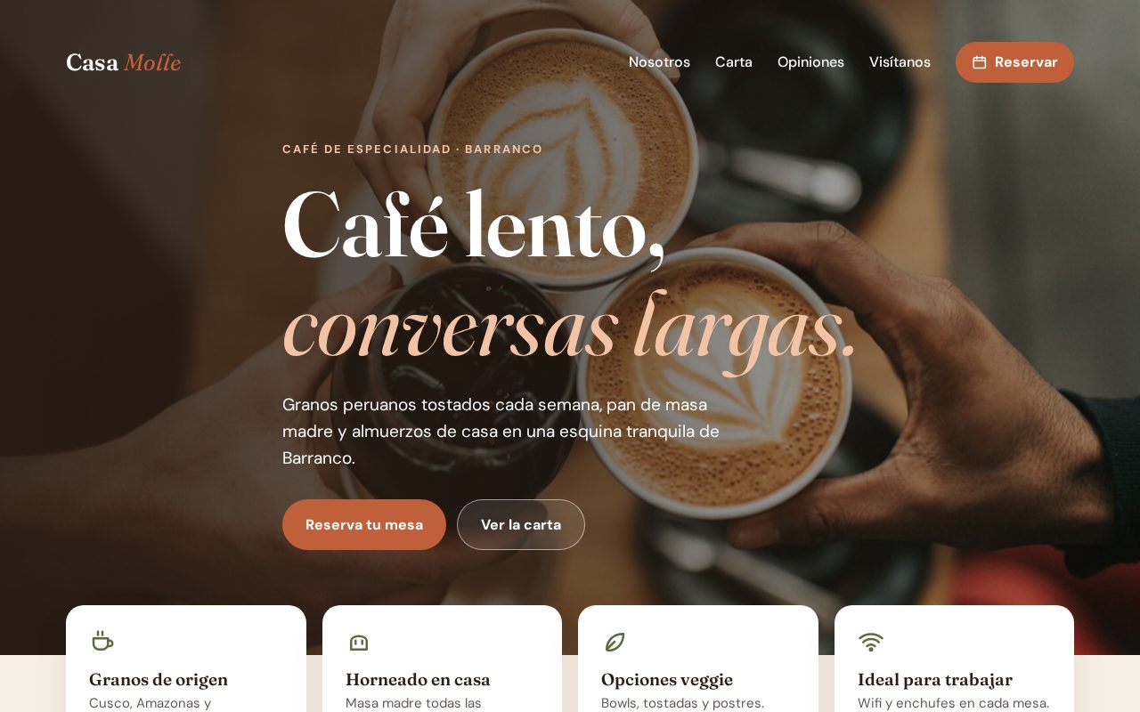 Web de Casa Molle